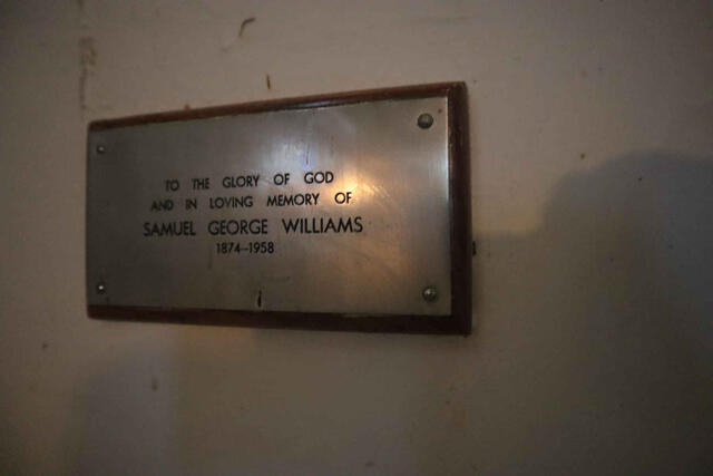 WILLIAMS Samuel George 1874-1958