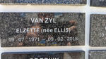 ZYL Elzette, van nee ELLIS 1971-2018