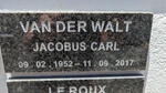 WALT Jacobus Carl, van der 1952-2017
