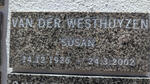 WESTHUYZEN Susan, van der 1926-2002
