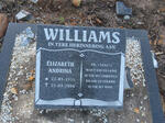 WILLIAMS Elizabeth Andrina 1951-2006