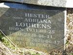 LOURENS Hester Adriana 1931-2020