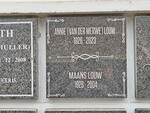 LOUW Maans 1928-2004 & Annie VAN DER MERWE 1926-2023