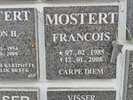 MOSTERT Francois 1985-2008