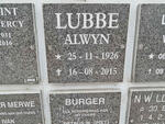 LUBBE Alwyn 1926-2015