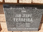 FERREIRA Jan Jerry 1940-1996