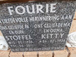 FOURIE Stoffel 1930-2011 & Kitty 1936-