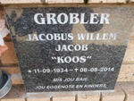GROBLER Jacobus Willem Jacob 1934-2014