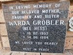 GROBLER Warda nee HESS 1953-1994