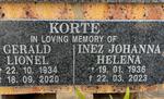 KORTE Gerald Lionel 1934-2020 & Inez Johanna Helena 1936-2023