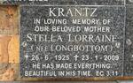 KRANTZ Stella Lorraine nee LONGBOTTOM 1925-2009