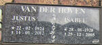 HOVEN Justus, van der 1924-2012 & Isabel 1928-2005