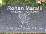 MARAIS Rohan 2001-2005