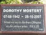 MOSTERT Dorothy 1942-2007