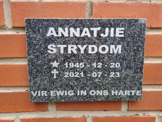 STRYDOM Annatjie 1945-2021