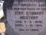 MOSTERT Dirk Gysbert 1896-1941