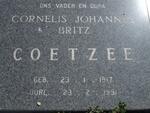 COETZEE Cornelis Johannes Britz 1917-1991