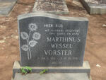 VORSTER Marthinus Wessel 1911-1981