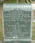 DAVIES Daniel Bradfield -1943 & S Annie Maria QUAIL 1871-1972