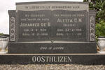 OOSTHUIZEN Johannes de B. 1904-1969 & Aletta C.M. BESTER 1915-1991