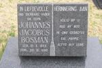 BOSMAN Johannes Jacobus 1923-1990