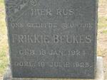 BEUKES Frikkie 1924-1925