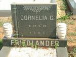FRIEDLANDER Cornelia C. 1923-1977