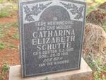 SCHÜTTE Catharina Elizabeth nee BESTER 1890-1918