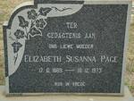 PAGE Elizabeth Susanna 1889-1973