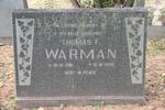 WARMAN Thomas F. 1901-1970