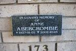 ABERCROMBIE Anne 1927-2002