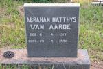 AARDE Abraham Matthys, van 1917-1990