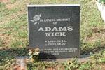 ADAMS Nick 1968-2003