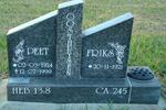 OOSTHUYSEN Peet 1924-1999 & Friks 1921-