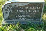 OOSTHUIZEN Alida Aletta nee DREYER 1910-2004