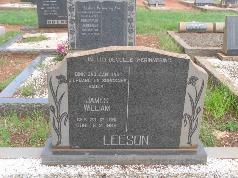 LEESON James William 1891-1968