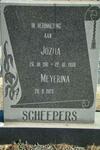 SCHEEPERS Jozua 1911-1998 & Meyerina 1923-