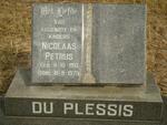 PLESSIS Nicolaas Petrus, du 1910-1979