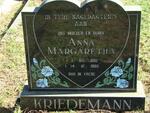 KRIEDEMANN Anna Margaretha 1910-1988