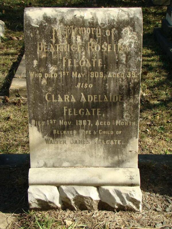 FELGATE Beatrice Roseina -1909 :: FELGATE Clara Adelaide -1907