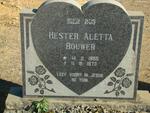 BOUWER Hester Aletta 1955-1973