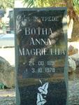 BOTHA Anna Magrietha 1891-1978
