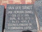 SANDT Jan Hendrik, van der 1915-1975