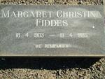 FIDDES Robert George 1900-1972 & Margaret Christina 1903-1985 