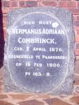 COMBRINCK Hermanus Adriaan 1876-1900
