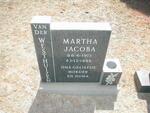 WESTHUIZEN Martha Jacoba, van der 1915-1986