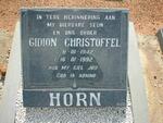 HORN Gidion Christoffel 1942-1992