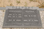 DELPORT Johannes 1915-1986 & Hannie 1921-2002