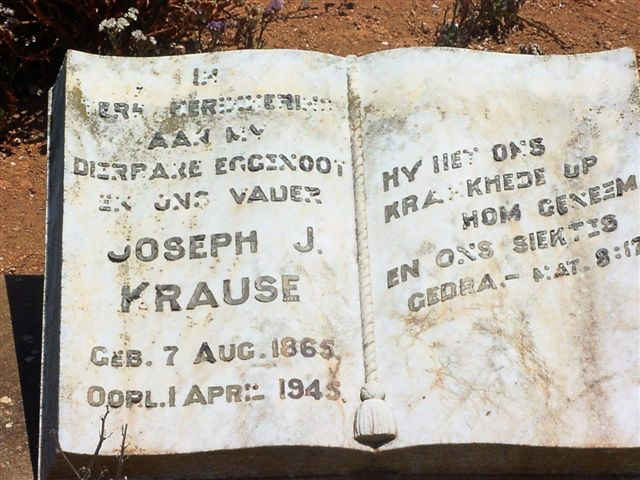 KRAUSE Joseph J. 1865-1945