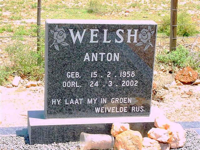 WELSH Anton 1958-2002